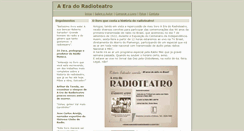 Desktop Screenshot of aeradoradioteatro.com.br