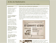 Tablet Screenshot of aeradoradioteatro.com.br